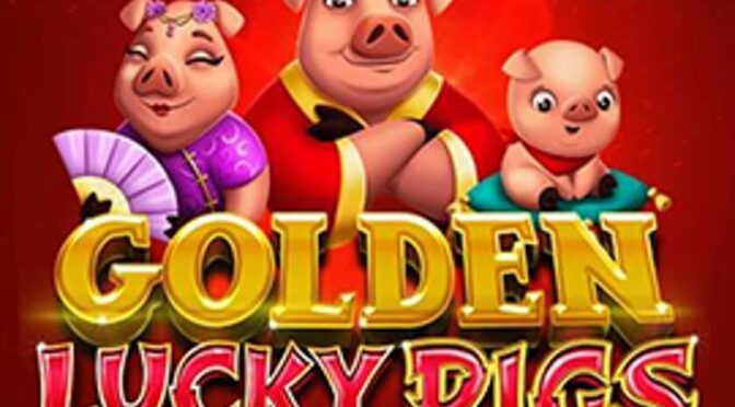 Golden lucky pigs