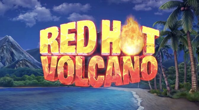 Red hot volcano