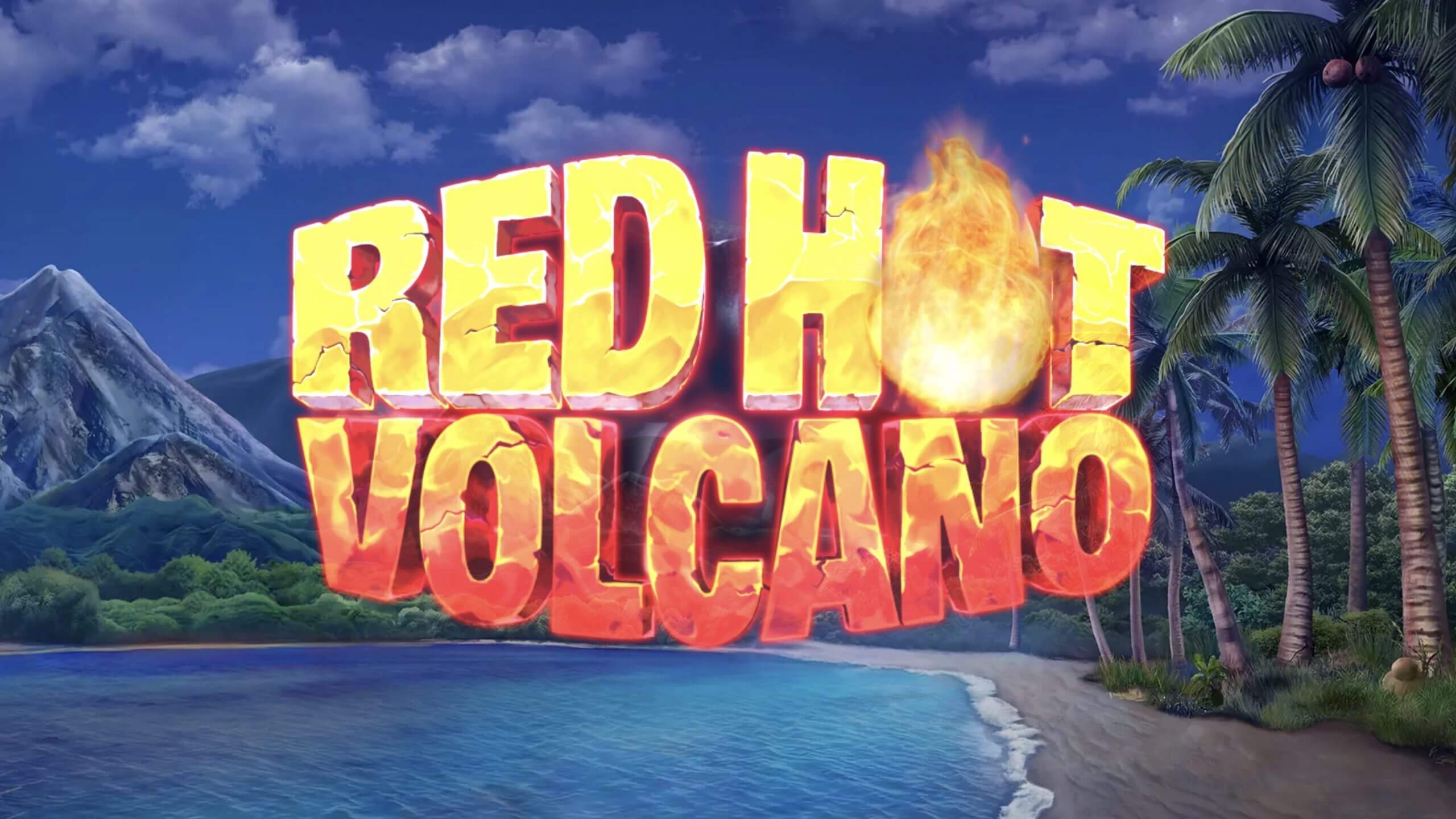 Red hot volcano