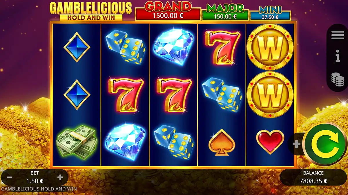 Gamblelicious hold and win