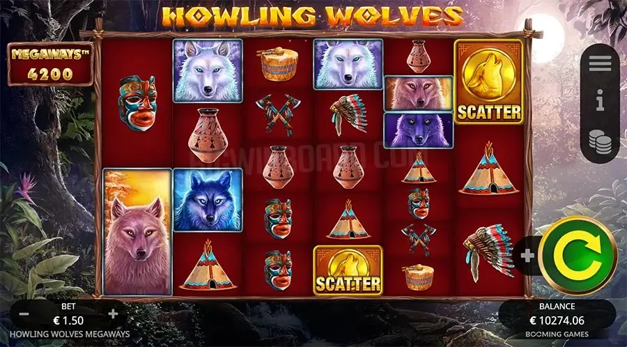 Howling wolves megaways