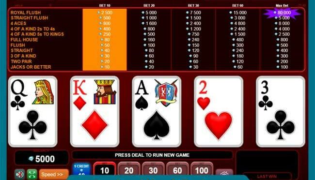 4 of a kind bonus poker