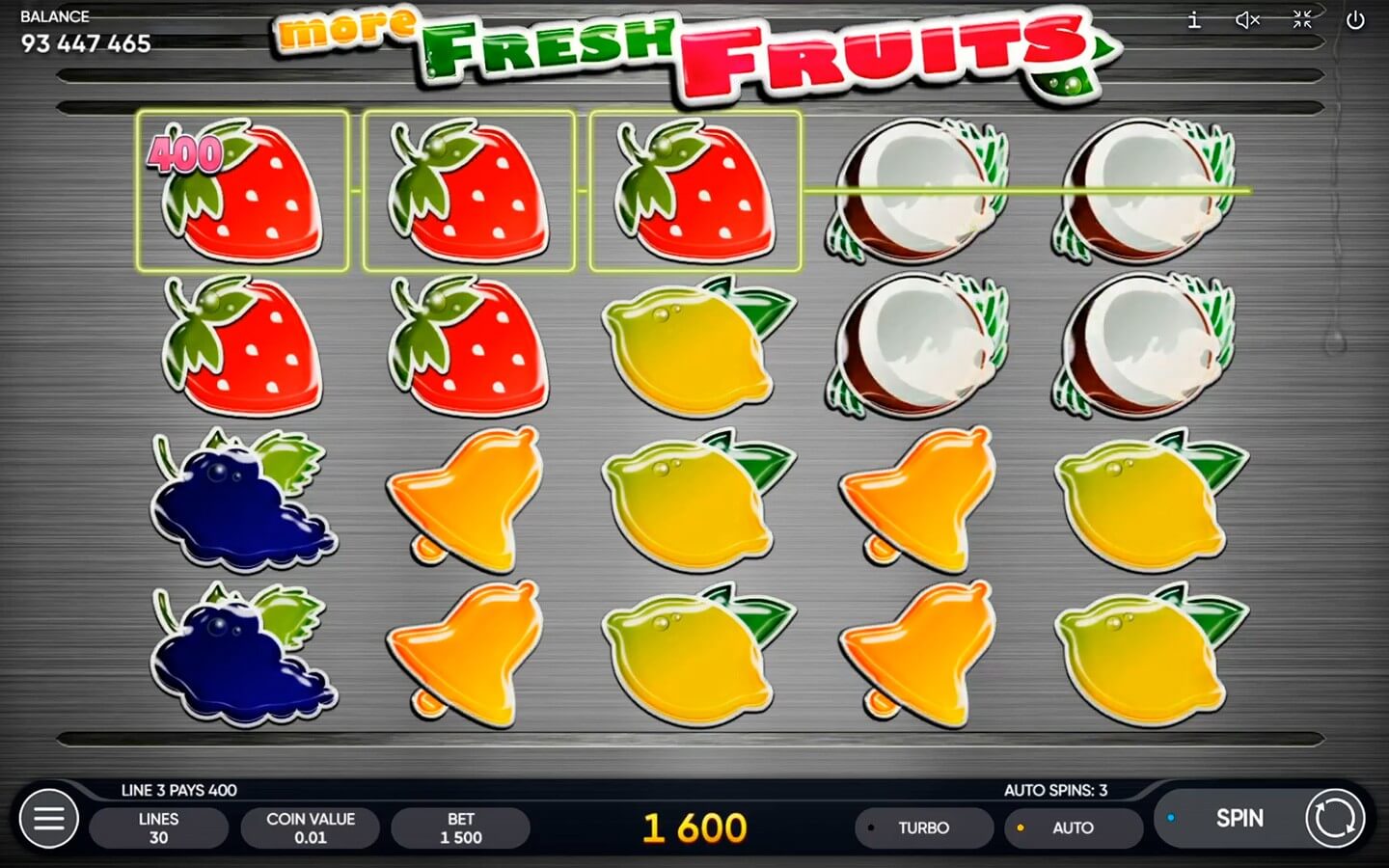 More fresh fruits