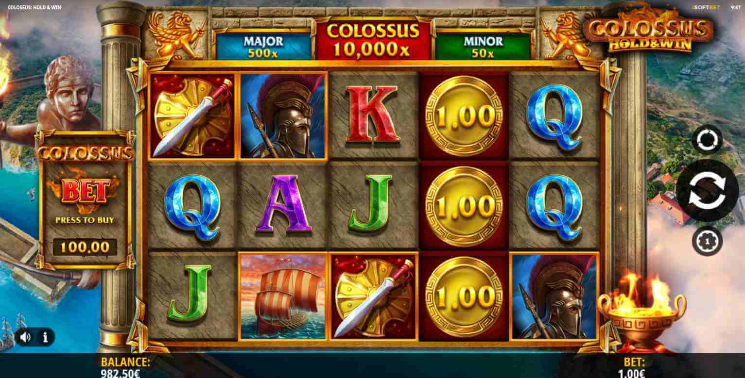 Colossus hold & win