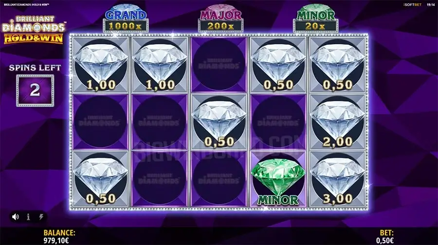 Brilliant diamonds: hold & win