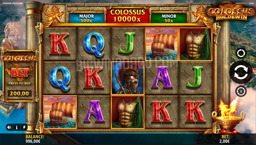 Colossus hold & win