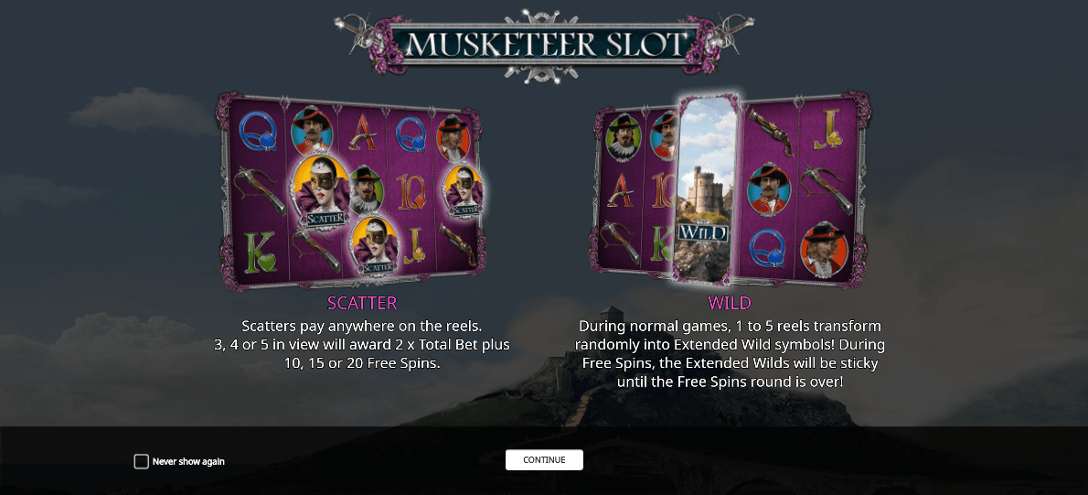 Musketeer slot