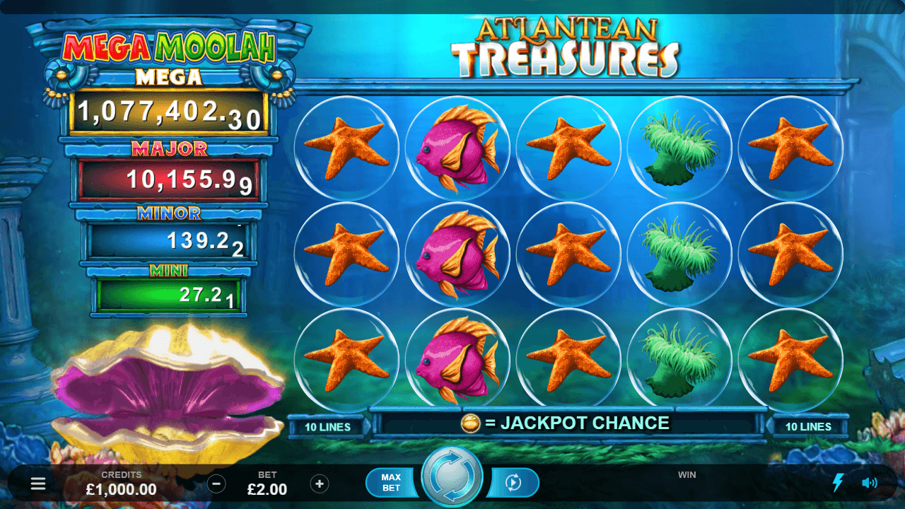 Atlantean treasures mega moolah