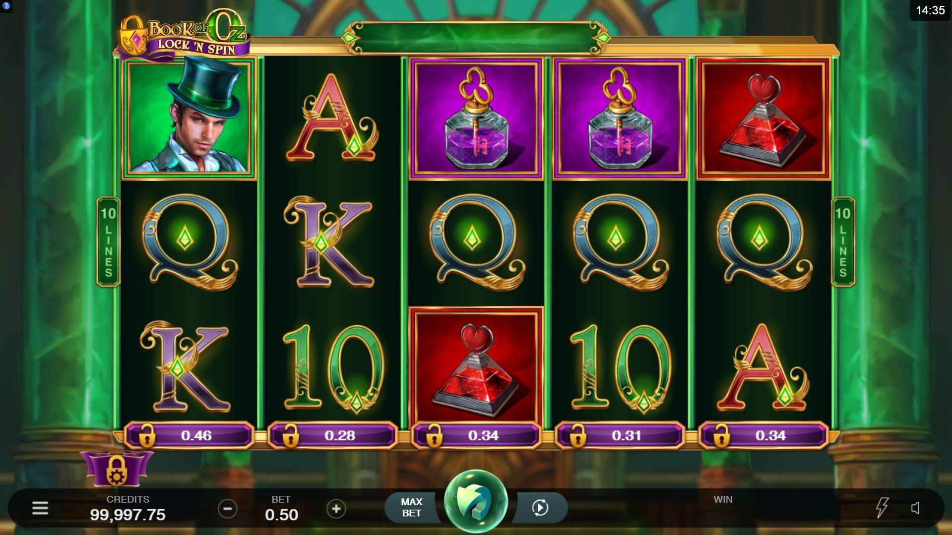 Book of oz lock n spin