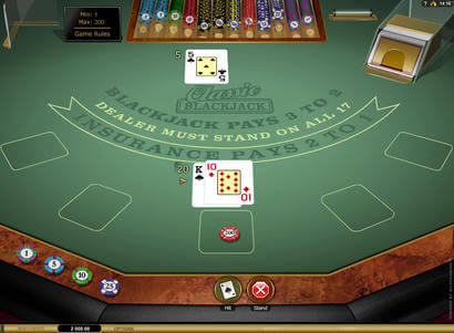 Multi hand classic blackjack