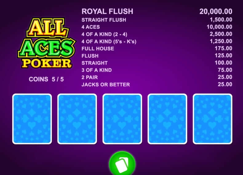 All aces poker