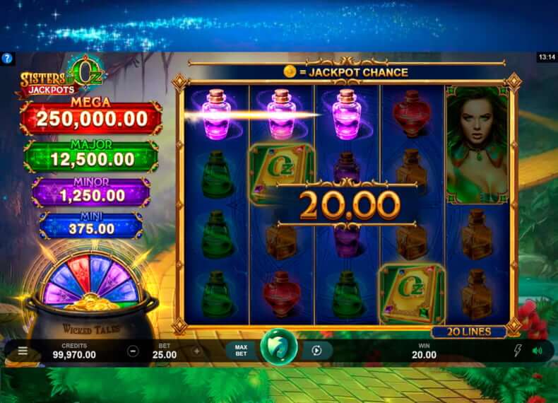 Sisters of oz jackpots