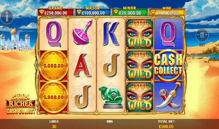 Sahara riches cash collect