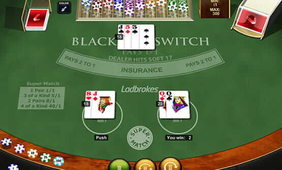 Blackjack switch