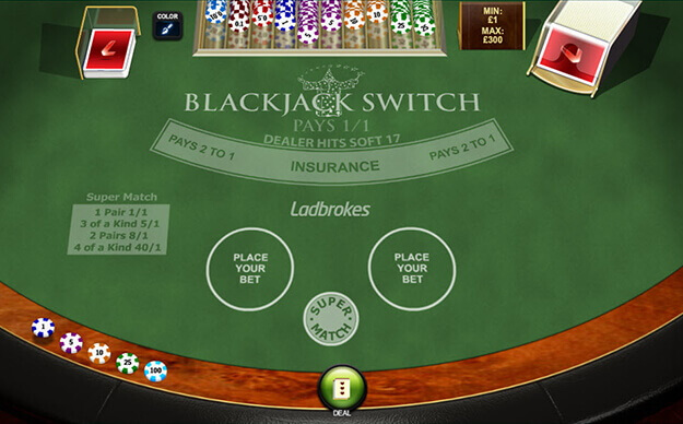 Blackjack switch