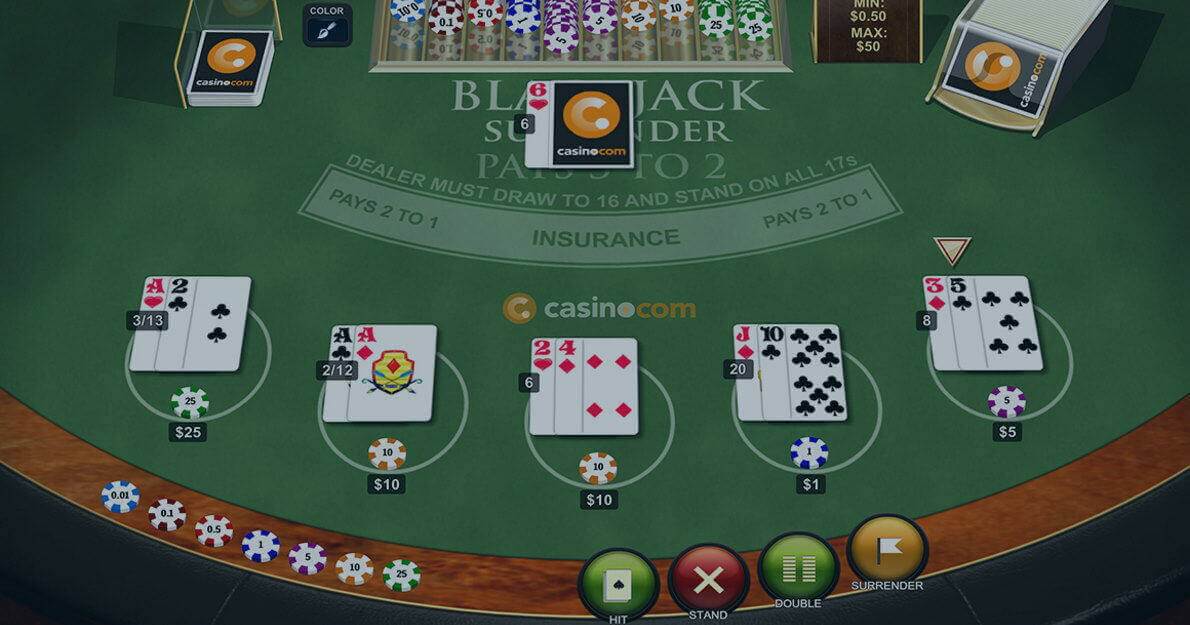 Blackjack surrender