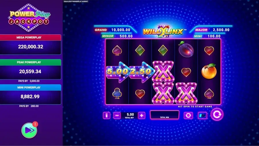 Wild linx powerplay jackpot