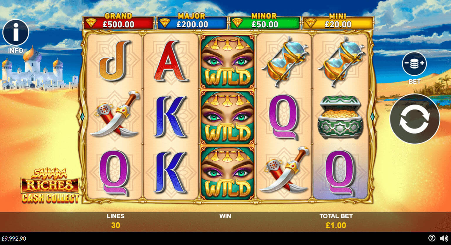 Sahara riches cash collect