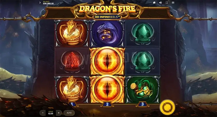 Dragons fire infinireels