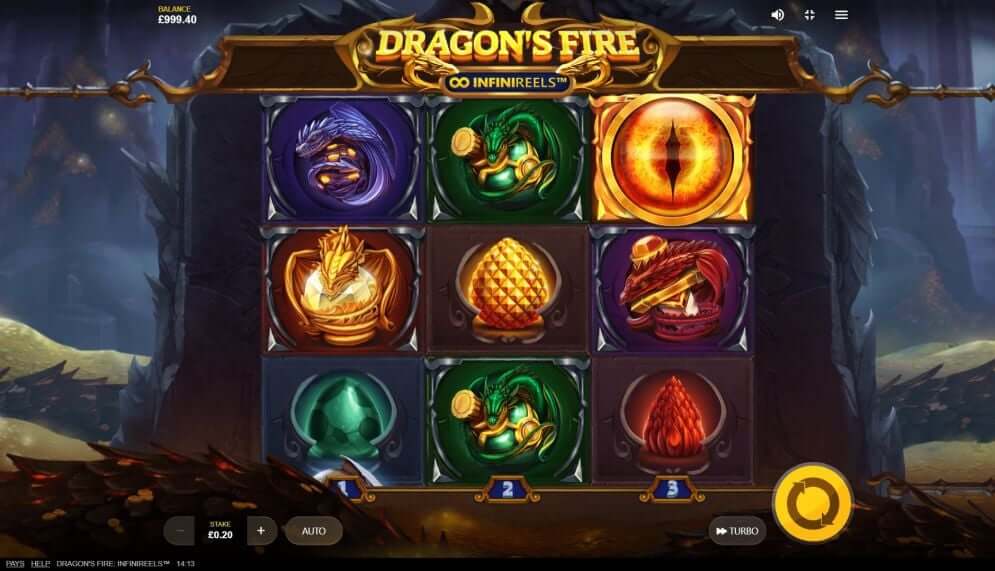 Dragons fire infinireels