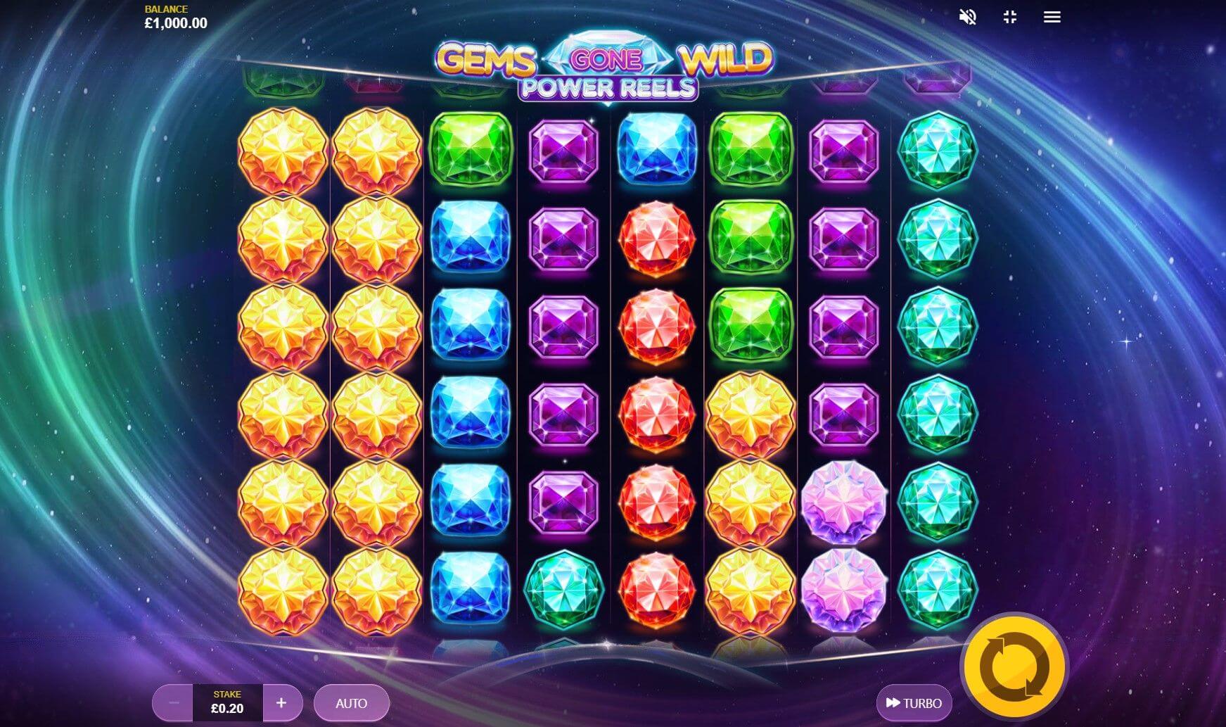 Gems gone wild power reels