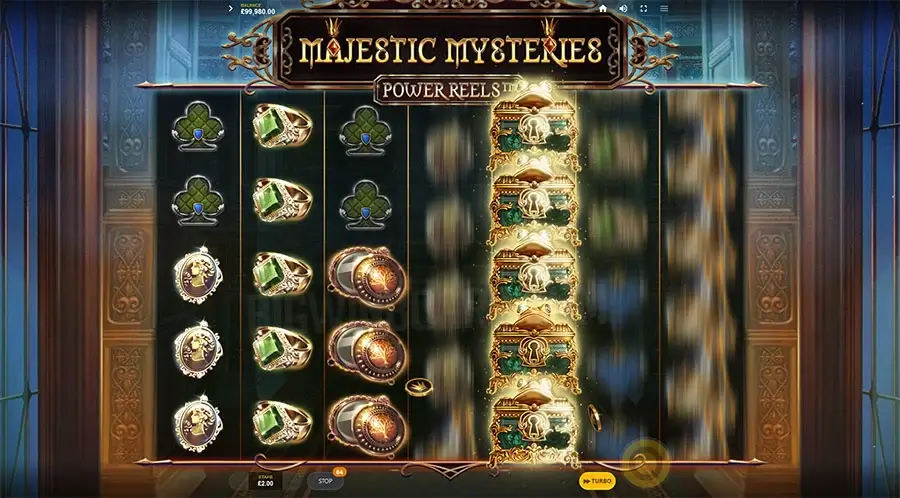 Majestic mysteries power reels