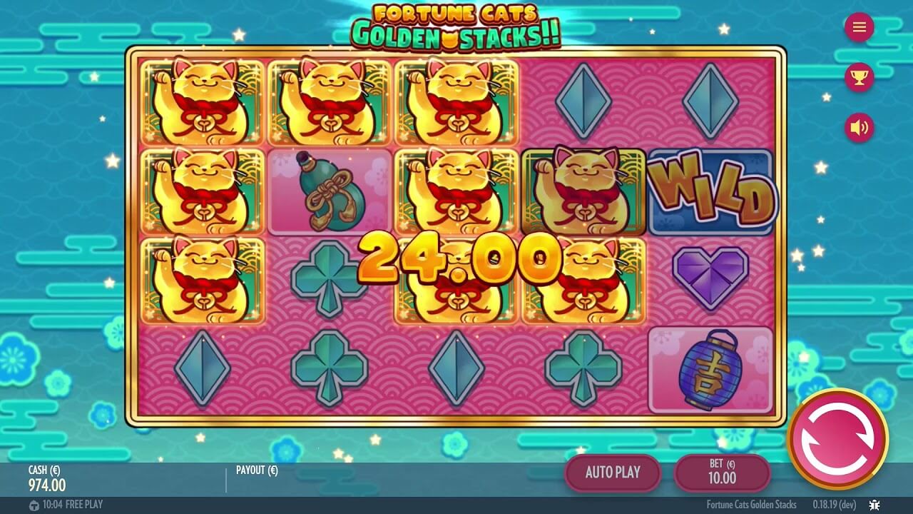 Fortune cats golden stacks!!