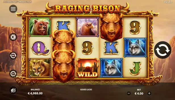 Raging bison