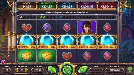 Ozwin’s jackpots